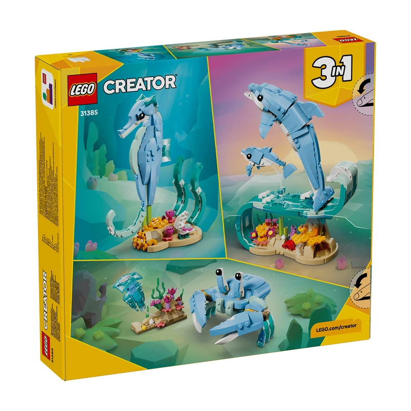 لگو 542 تکه سری Creator 3-in-1 مدل Sea Animals: Beautiful Dolphins - تصویر 3